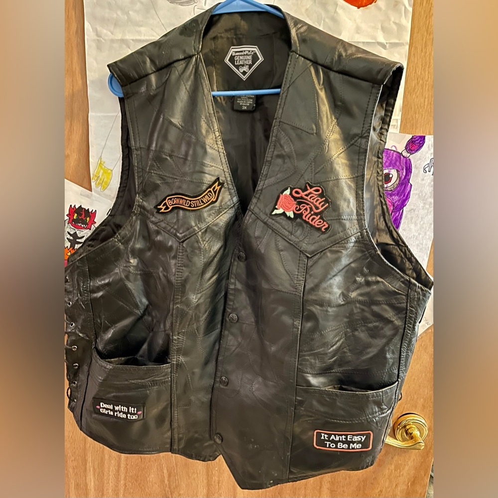Women’s genuine leather vest